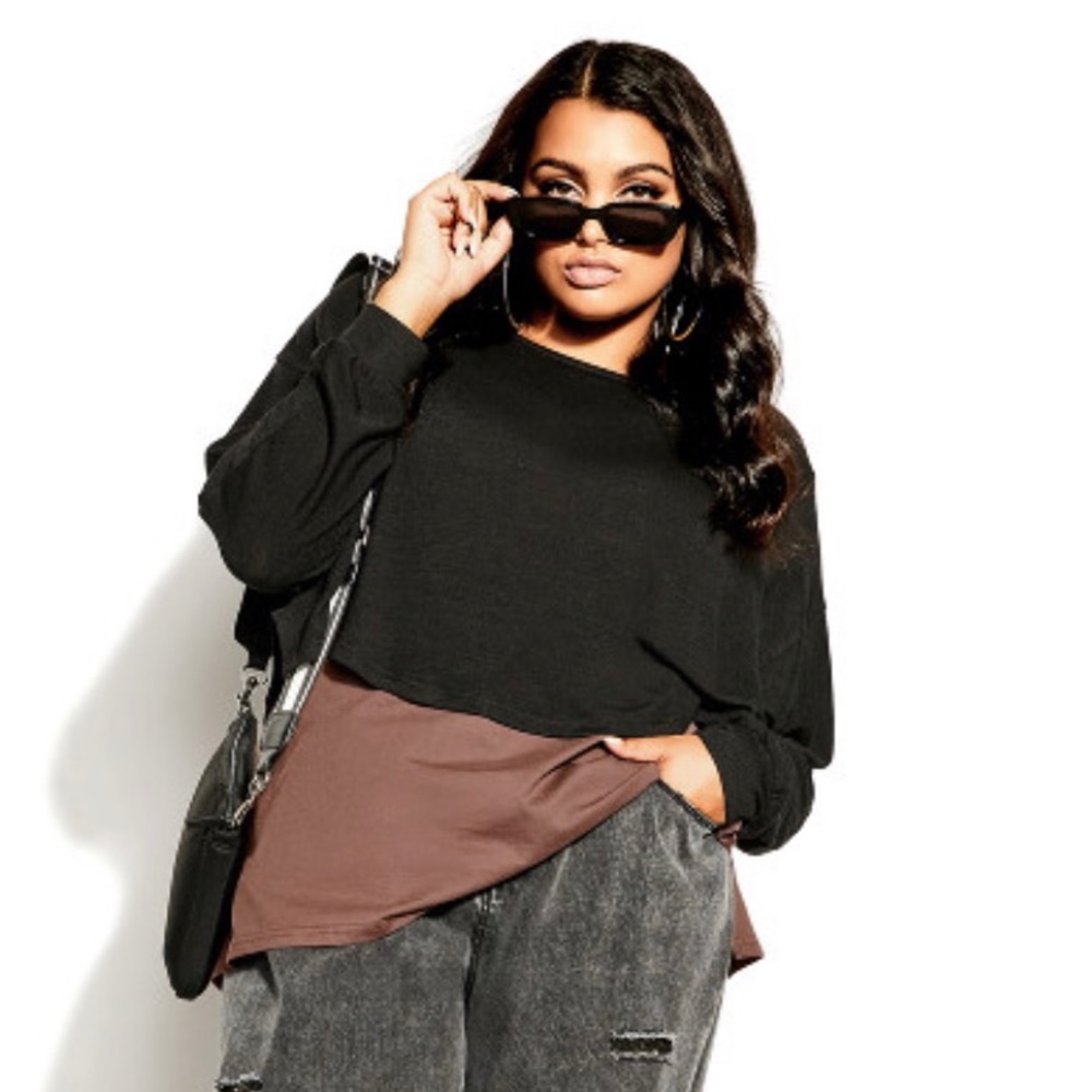 City Chic Layered Top